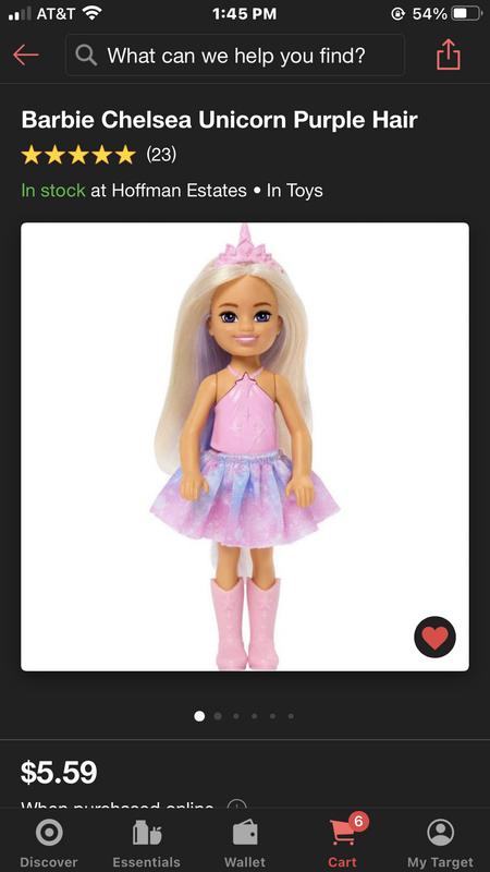 Unicorn inspired Chelsea Barbie Doll with Lavender Hair Unicorn Toys Toys R Us Canada