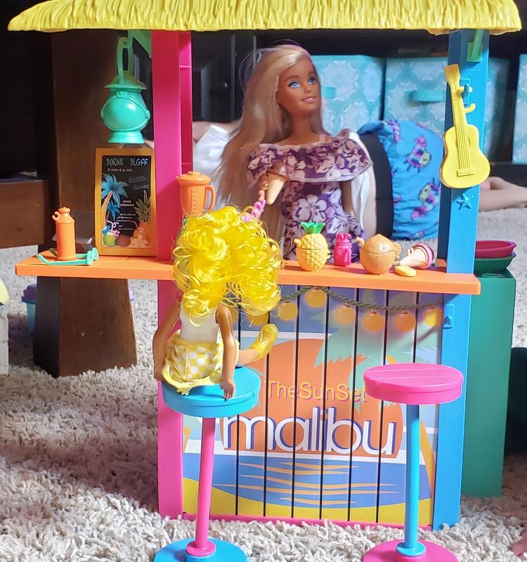 Ocean Plastic Recycled Barbie and her ocean plastic Snack Shack ready to serve!