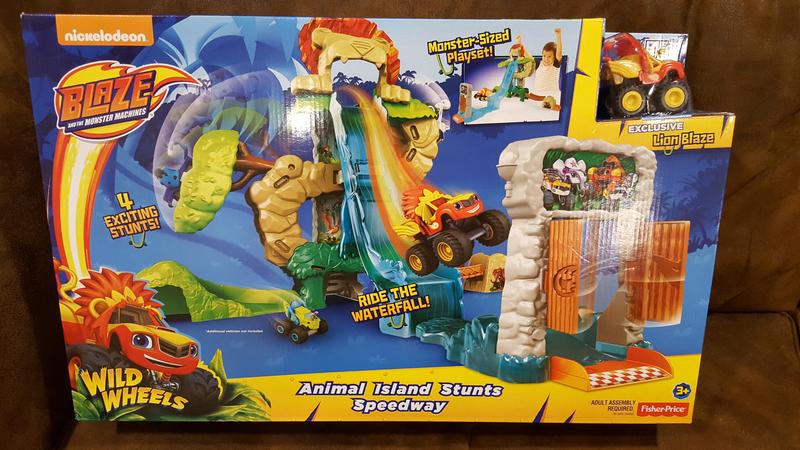 blaze animal island playset