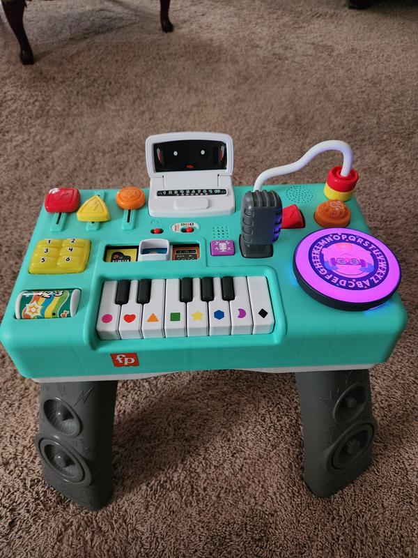  Fisher-Price Laugh & Learn Baby & Toddler Toy Mix & Learn Dj  Table Musical Activity Center With Lights & Sounds For Ages 6+ Months :  Musical Instruments