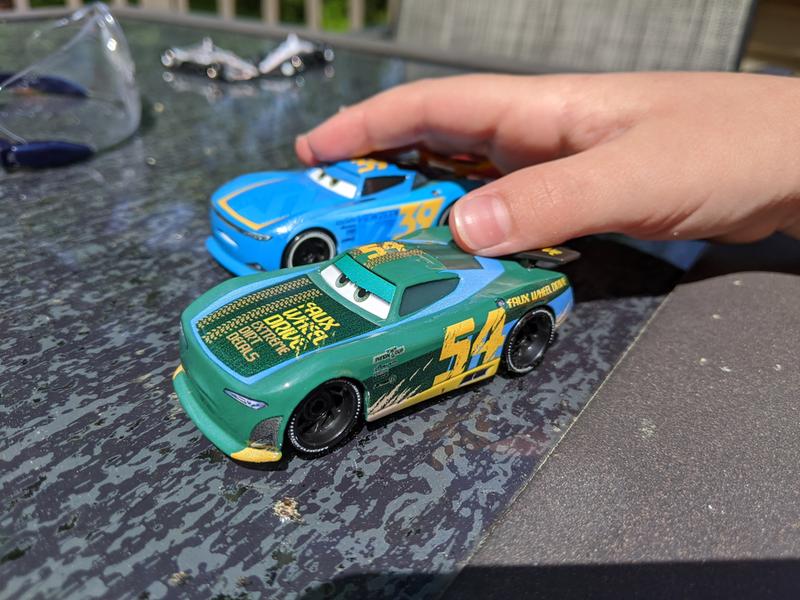 2 pack of dicast cars - "Herb Curbler" and "Michael Rotor"