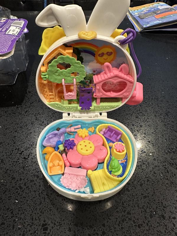 Polly Pocket Flower Garden Bunny Compact Playset