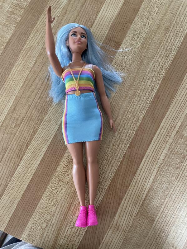 Barbie fashionista blue online hair