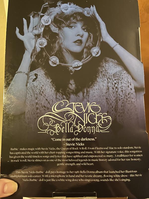 Back of box with a really cool explanation about the doll and the background history .