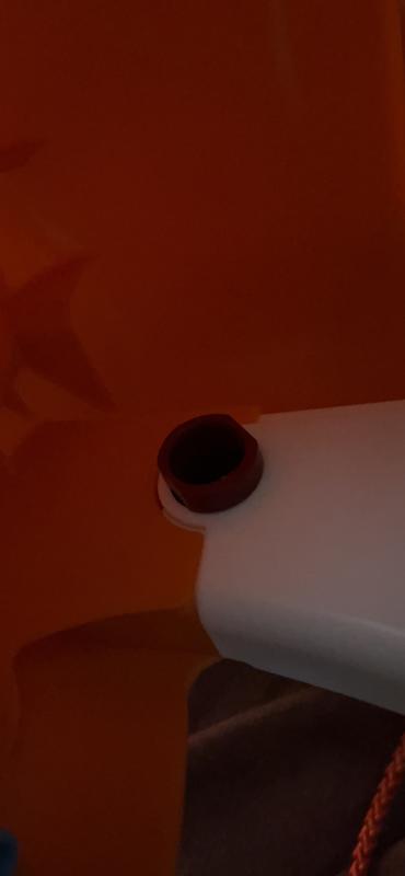 Hole inside mouth, where ears attach