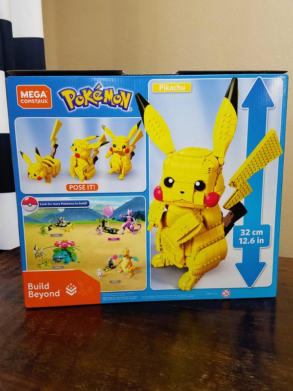 1092 Pcs Mega Pokémon Pikachu Running Collectors Mechanical Transmission  Puzzle Early Education Children's Toys Building Block