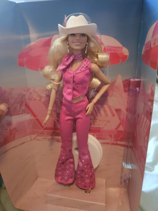 Barbie The Movie Collectible Doll, Margot Robbie as Barbie in Pink Western  Outfit