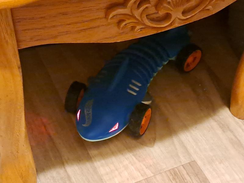 Laying in wait for the next victim with its glowing eyes!