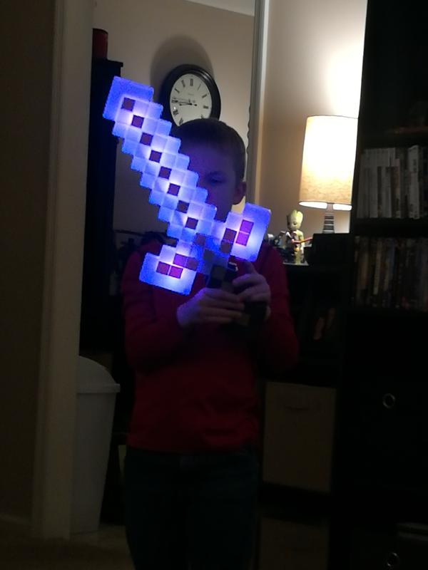 minecraft sword toy light up