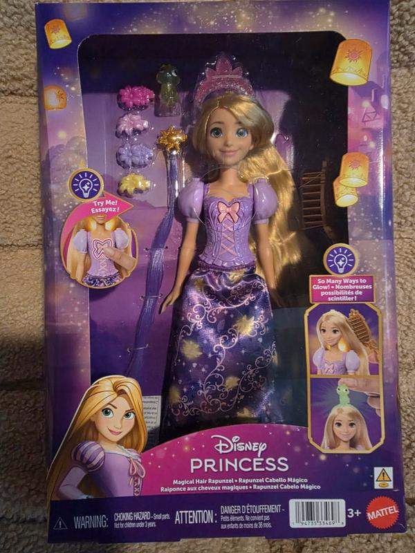 Customer photo for "Disney Princess Light-Up Hair Rapunzel Doll"