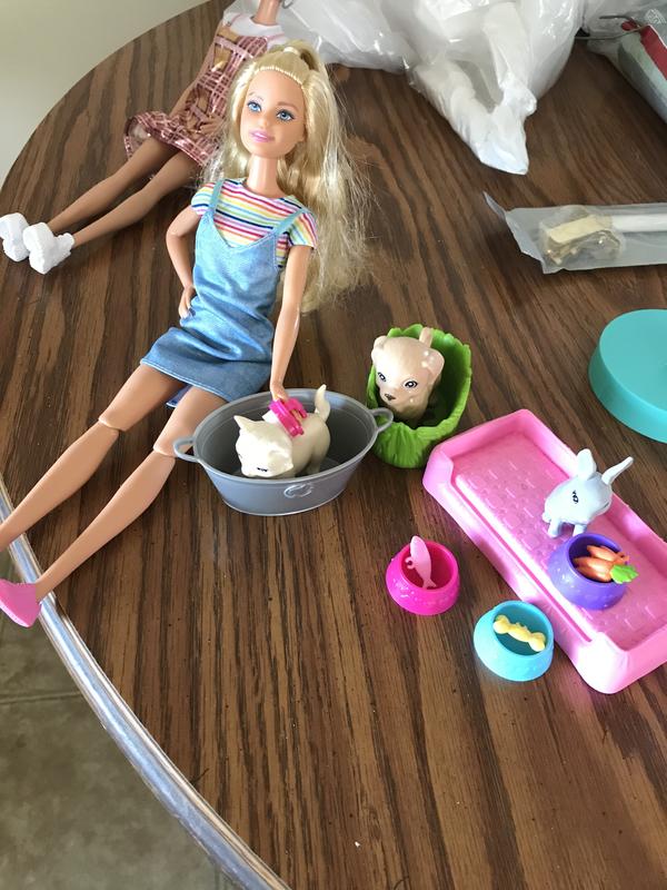 Play and wash online pets barbie