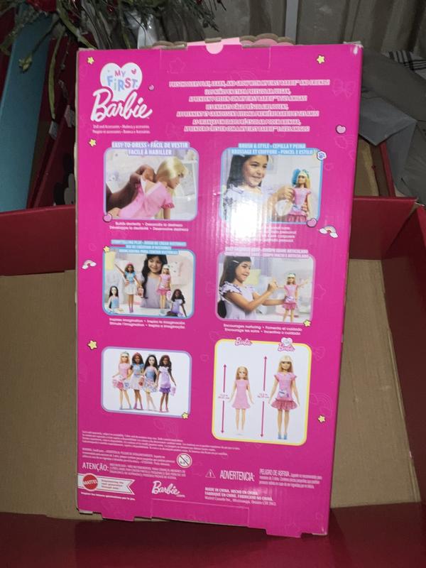 Barbie Doll for Preschoolers, Blonde Hair, My First Barbie “Malibu” Doll