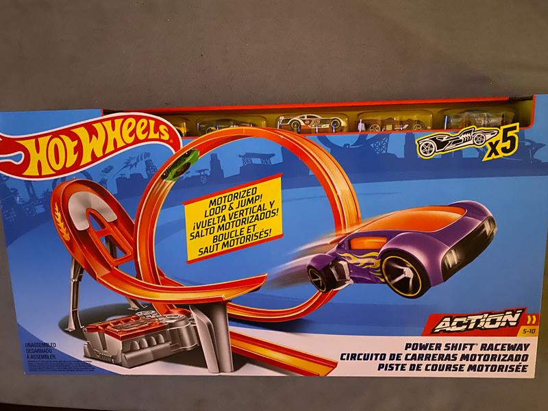 Hot Wheels Power Shift Raceway Track Set Mattel