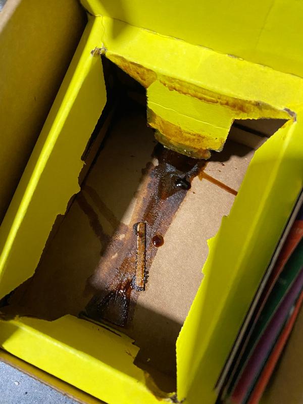 Customer photo for "Leaked when shipped"