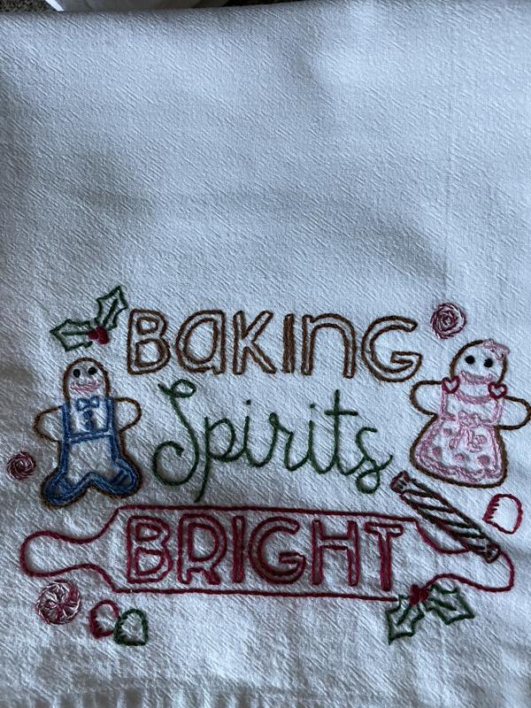 Stitch It: Embellished Flour Sack Towels - The Borrowed AbodeThe Borrowed  Abode