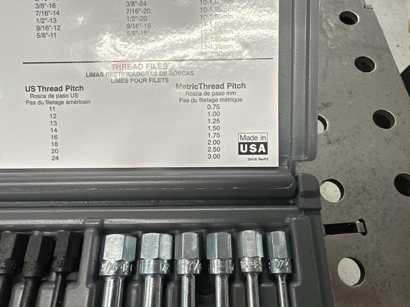 Hromee 49-Piece Thread Chaser Set, UNC UNF & Metric Thread Restorer Tool Thread Cleaner Rethreading Master Kit - View #6