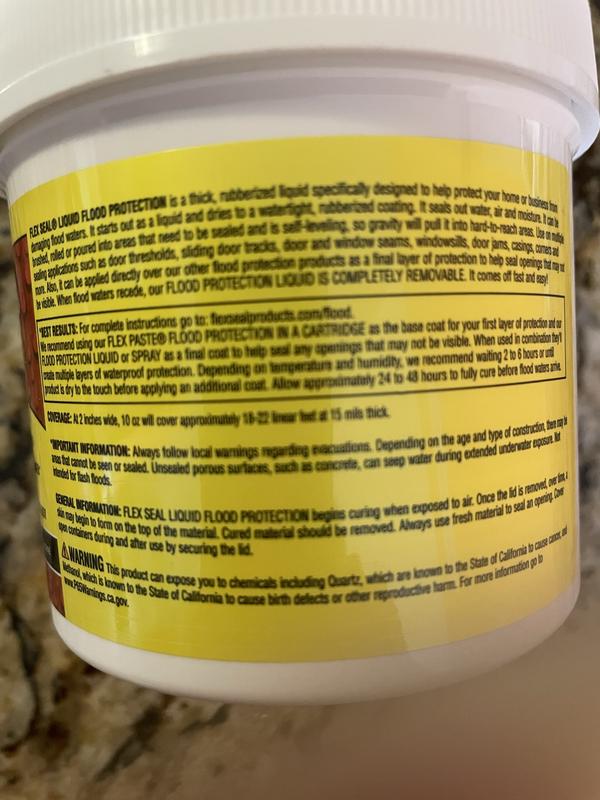 Flex Seal Flood Protection 10-fl oz Yellow Pour Waterproof Rubberized  Coating in the Rubberized Coatings department at