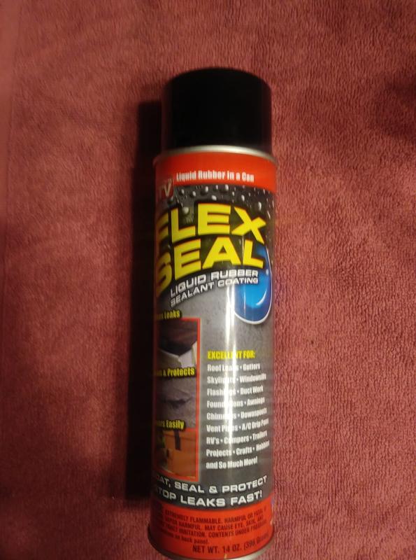 Flex Seal FSR20 14 oz Can of Black Rubber Sealant Coating - Quantity of 1