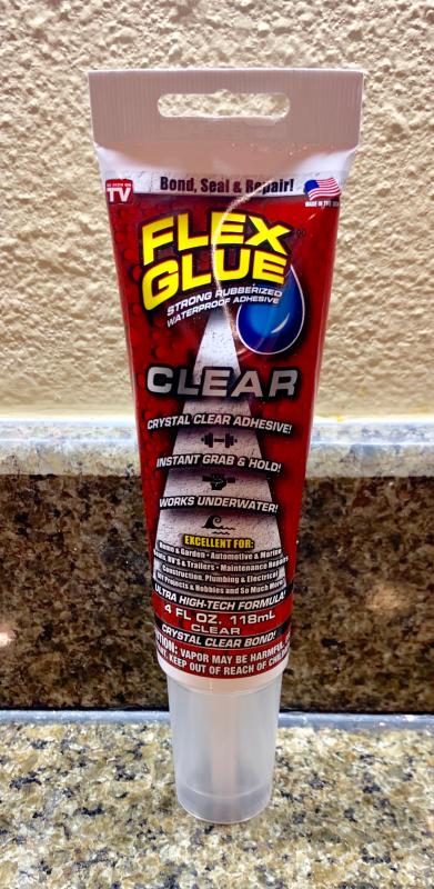 Flex Glue White Rubberized Waterproof Adhesive 6oz