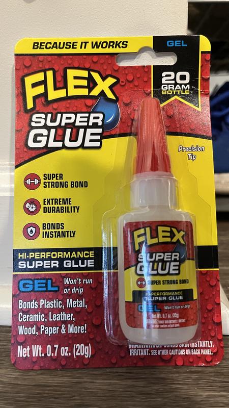 Flex Seal Super Glue 20-gram Gel Super Glue in the Super Glue department at
