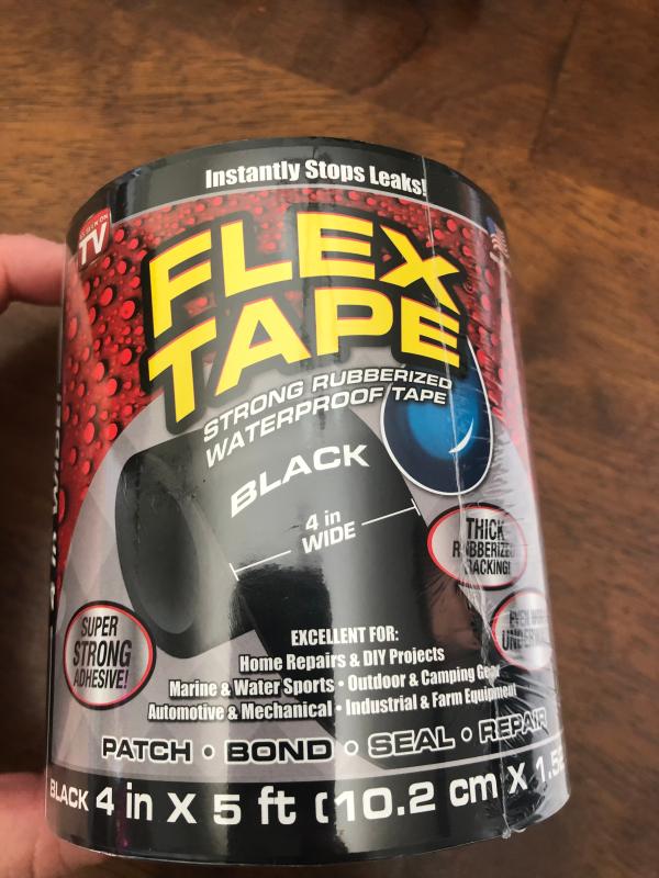 Flex Tape Tape, Waterproof, Strong Rubberized, Clear 1 ea, Shop