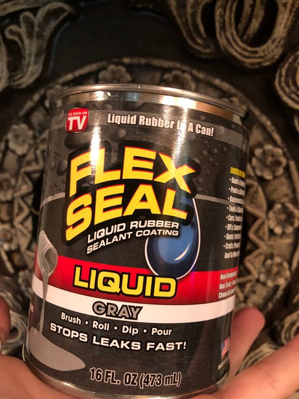Flex Seal Sealant Coating, Black, Liquid Rubber - 16 fl oz