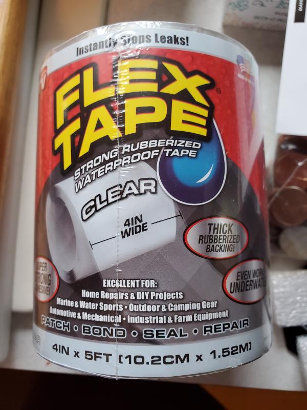 Clear Waterproof Rubberized Tape by Flex Tape at Fleet Farm