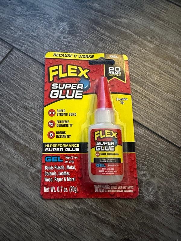 Flex Super Glue High Performance Super Strong Bond Gel Glue, 3g, 2-Pack 