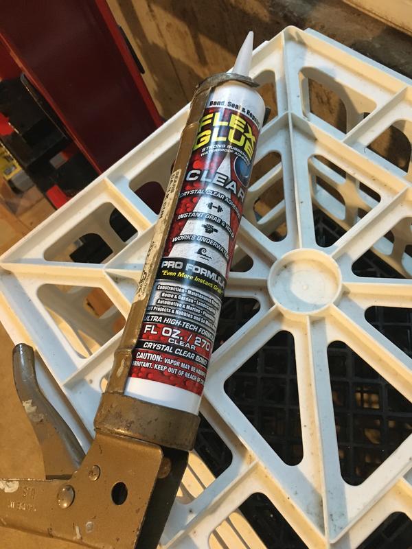 Fits into a caulk gun