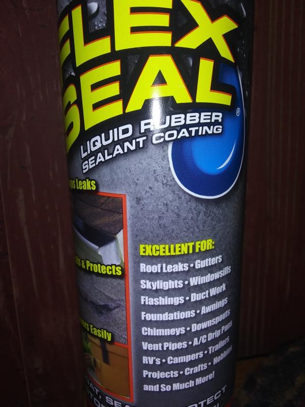 Flex Seal FSR20 14 oz Can of Black Rubber Sealant Coating - Quantity of 1