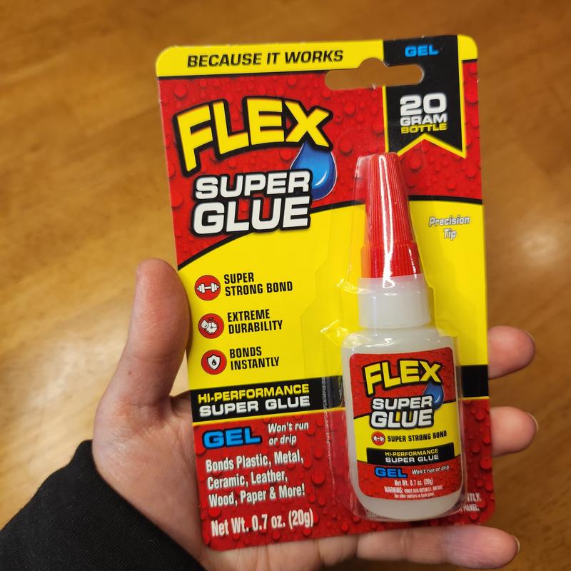 Flex Super Glue High Performance Super Strong Bond Gel Glue, 3g, 2-Pack 