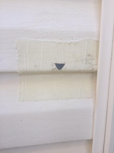 Sealed Siding on House with Flex Tape