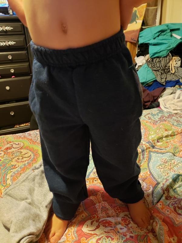 boys open leg sweatpants