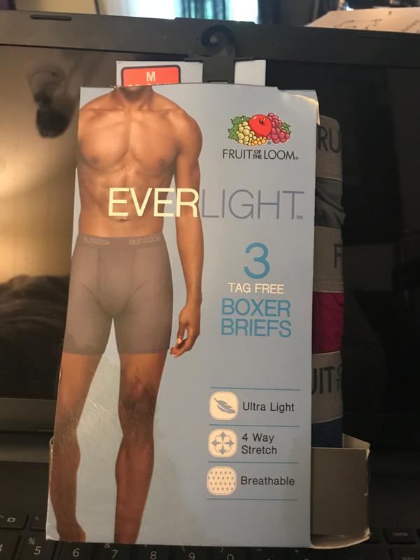 fruit of the loom everlight boxer briefs long leg