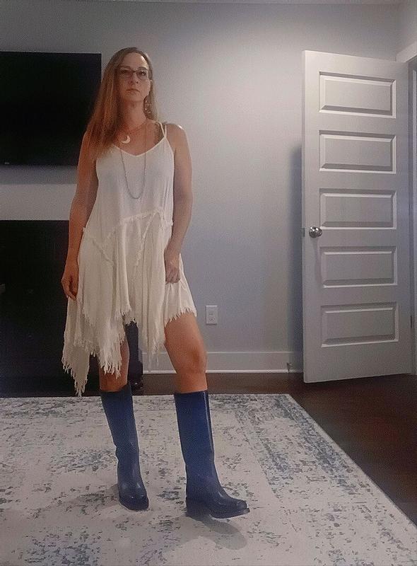 Customer photo for "I've been enjoying Frye boots"