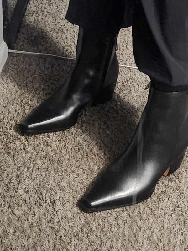 Vivian Franco Sarto Bette Leather Ankle Boot Vivian Bootie Franco