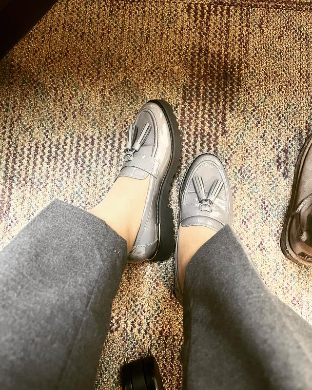 New gray loafers