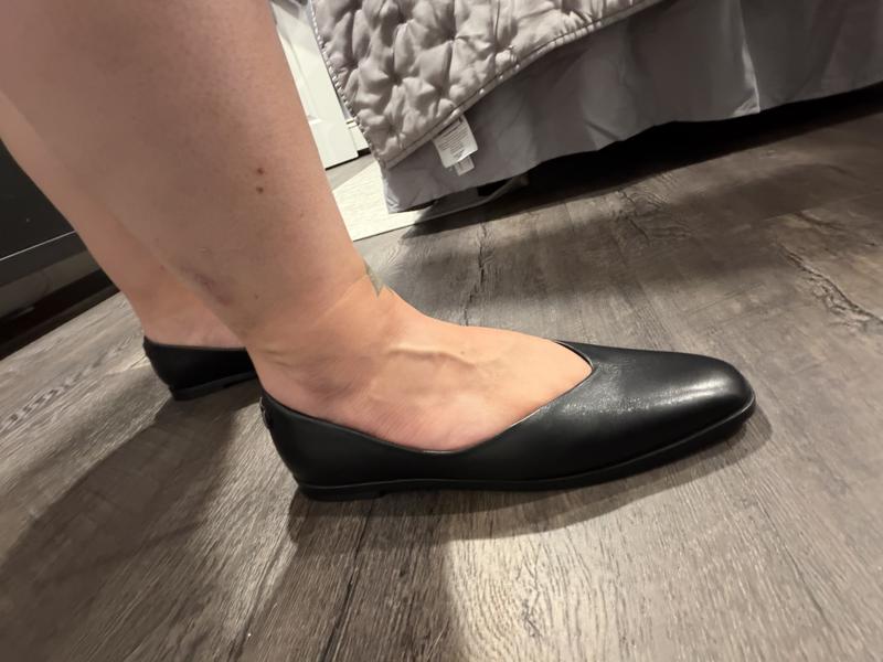 Customer photo for "Cute shoes but narrow"