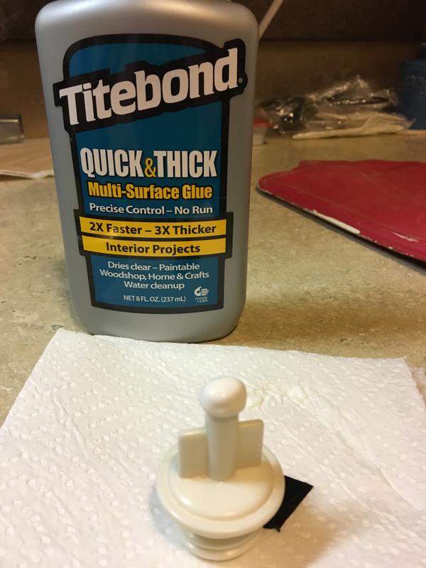 Plugging hole in plug