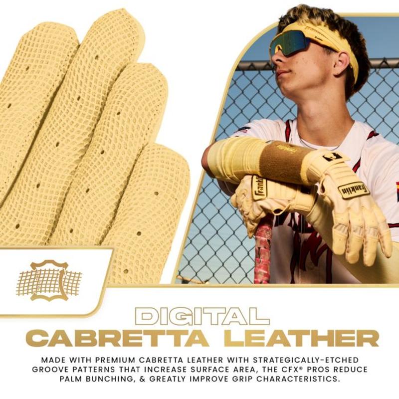 Gants De Frappe Franklin Cfx Pro Vanille/Or Yth Med Neuf