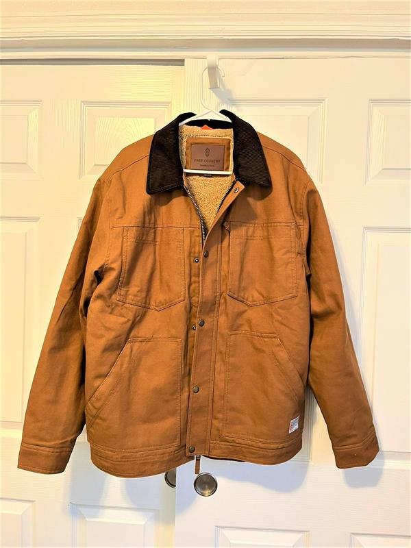 Free Country Men's Brown Polyester Panel Jacket (Xx-large