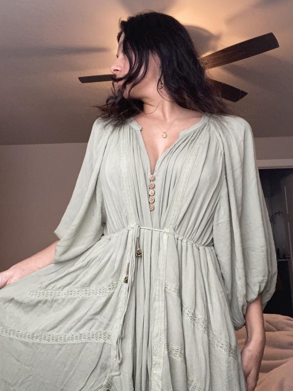 chinese dress ladies Free People Real Love Maxi Meadow Combo LG (Women's 12-14) at Amazon  Women's Clothing store