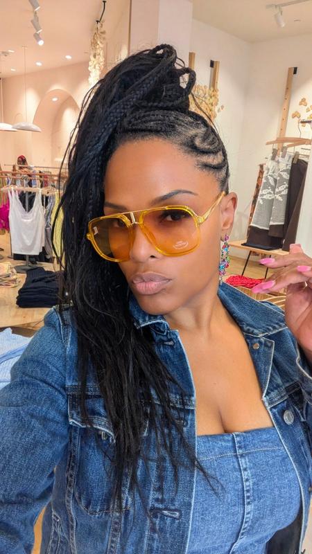 Transparent Free People Janis Sunglasses NWT Free People Janis Detail Aviator Sunglasses | Lyst main image 2