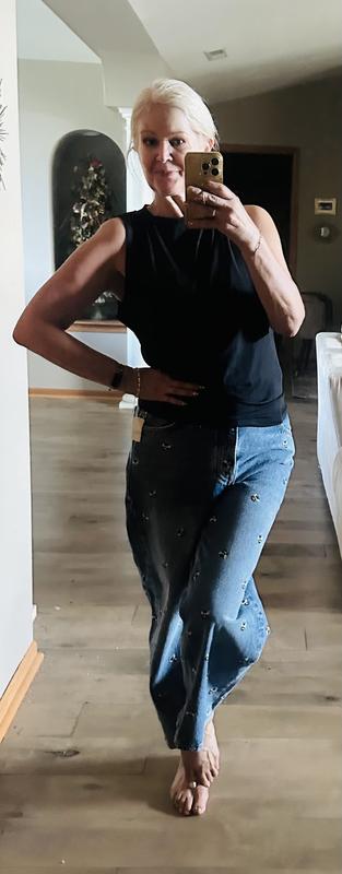 We The Free Deep Trance Embroidered Dropped Boyfriend Jeans