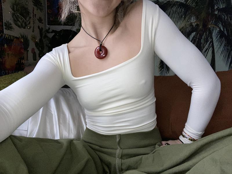 フリーピープル Free People Clean Lines レーサーback レディース シャツ トップス Chocolate Malt Clean Lines Long Sleeve | Free People