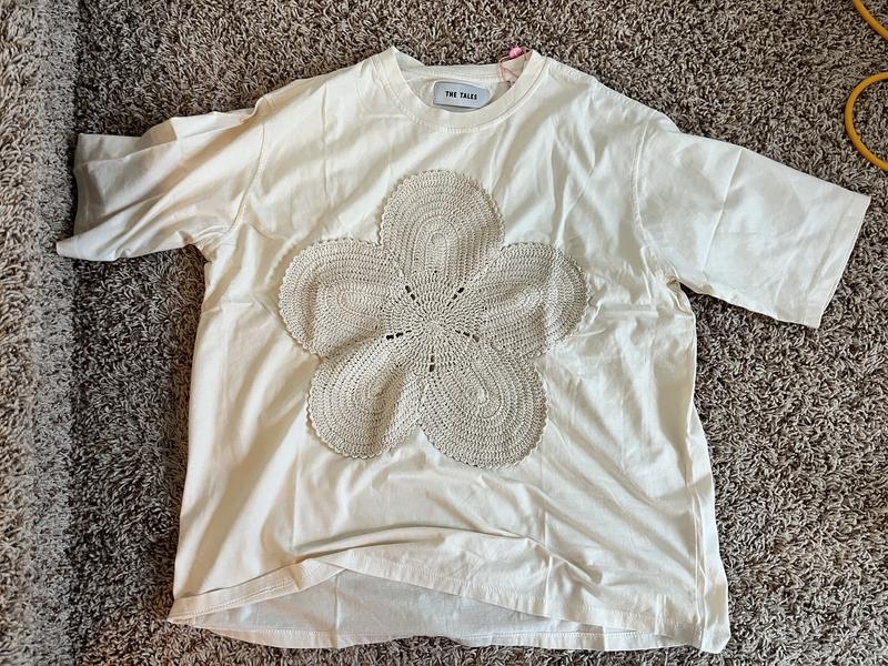 The Tales Crochet Flower Tee | Free People