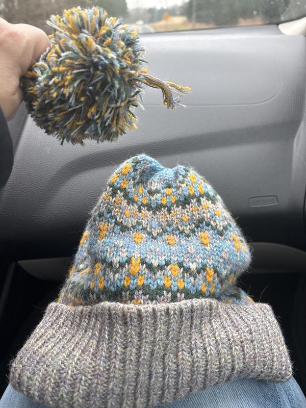 First Frost Fairisle Pom Pom Beanie | Free People UK display picture 1