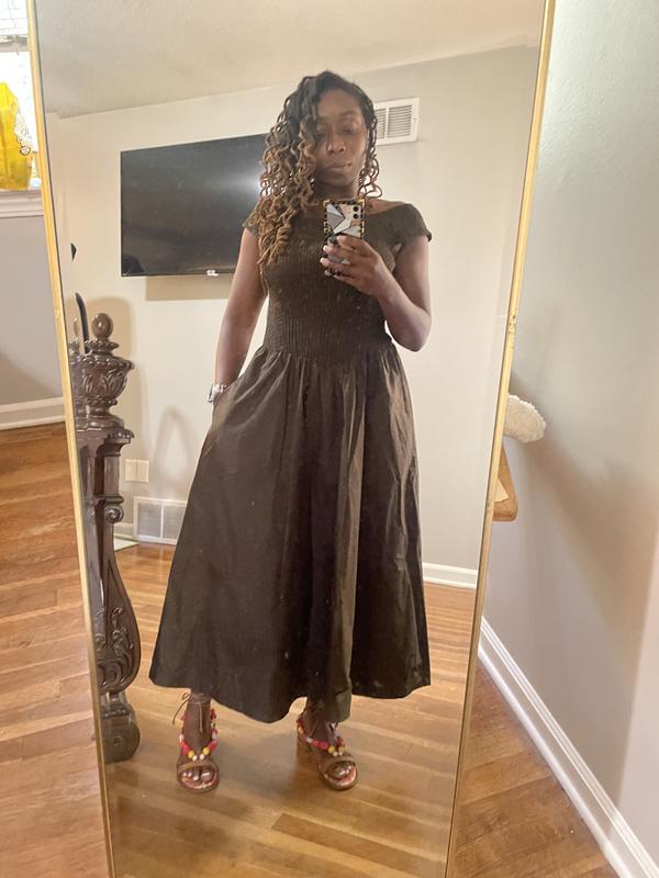 free people smocked midi dress FREE PEOPLE Sweet Nothings Midi Dress