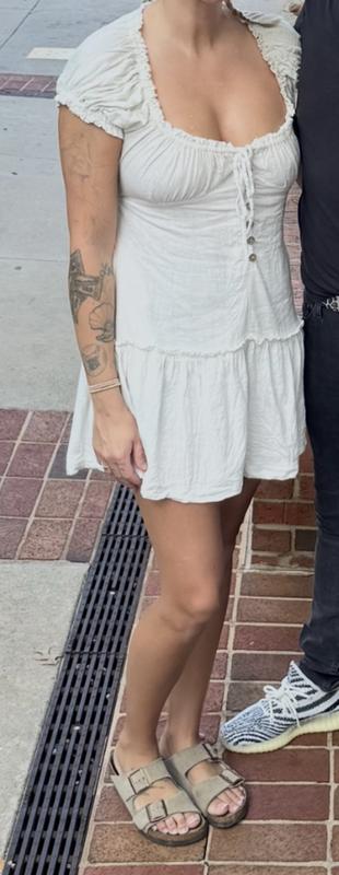free people perri linen dress Perri Linen Drop-Waist Mini Dress