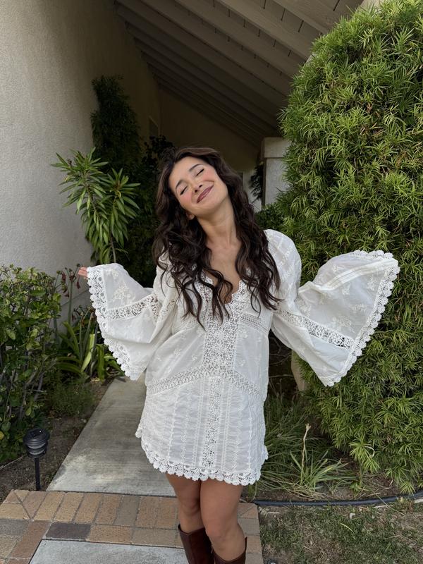 free people wildflower embroidered dress Free People